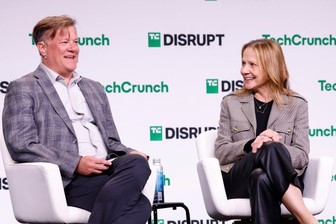 TechCrunch Disrupt 2025 Mary Barra on stage